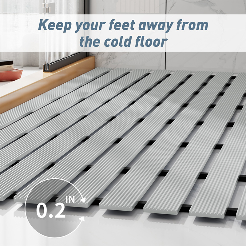 EIFLOY PVC Shower Mats Anti Sl - Bamboo Bath Mat 评论和价格