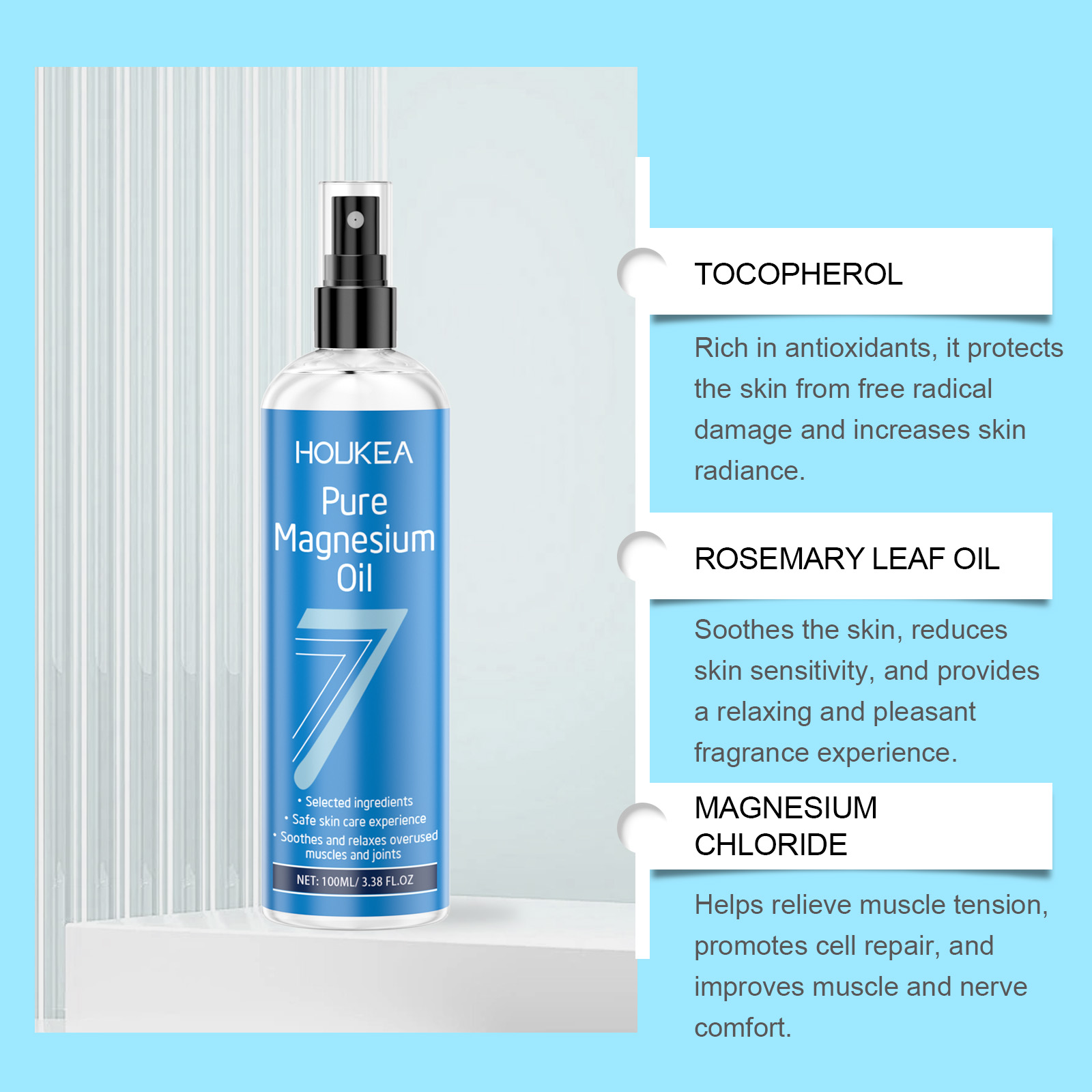 Pure Magnesium Oil Spray Grade - Bath Salts Magnesium 评论和价格