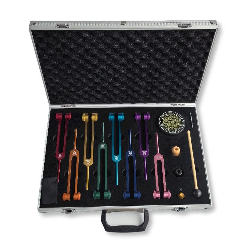 Colorful Tuning Fork Set Medit - Health & Wellness Unlimited 评论和价格